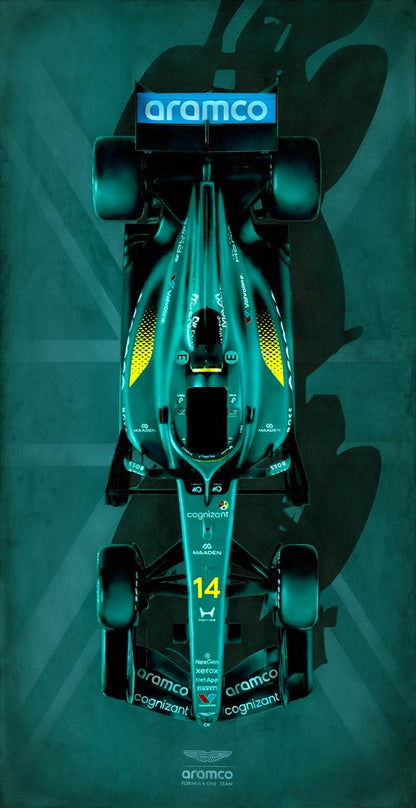 AMR26 Silverstone #2, 2026 - Hand Embellished Giclée Canvas