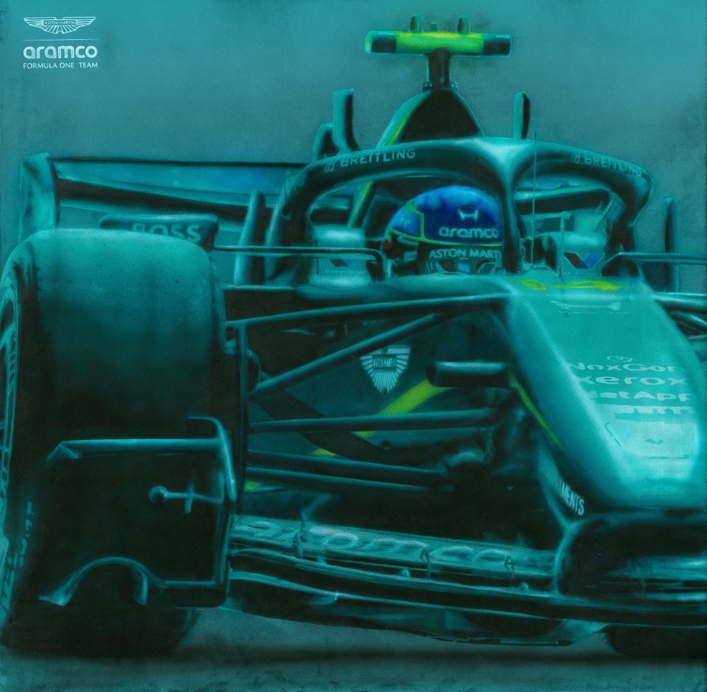 AMR26 Silverstone #4, 2026 - Original Velvet Artwork