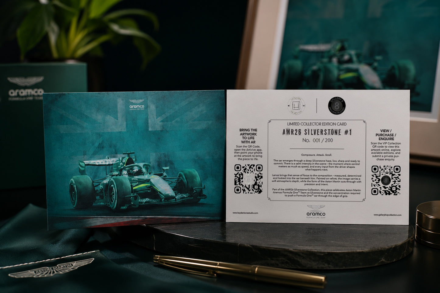 A4 Collector Card - AMR26 Silverstone #1