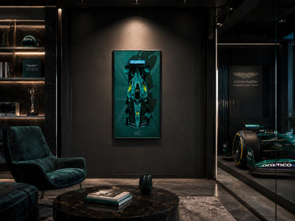 AMR26 Silverstone #2, 2026  Original Velvet Artwork