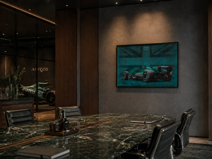 AMR26 Silverstone #3, 2026 - Original Velvet Artwork