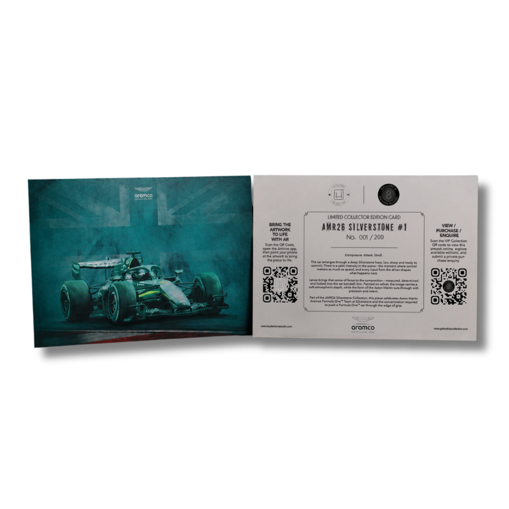 A4 Collector Card - AMR26 Silverstone #1