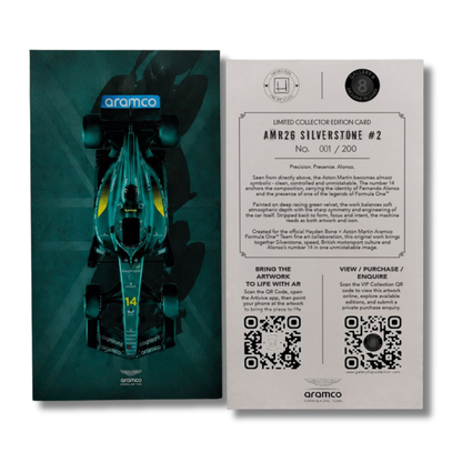 A4 Collector Card - AMR26 Silverstone #2