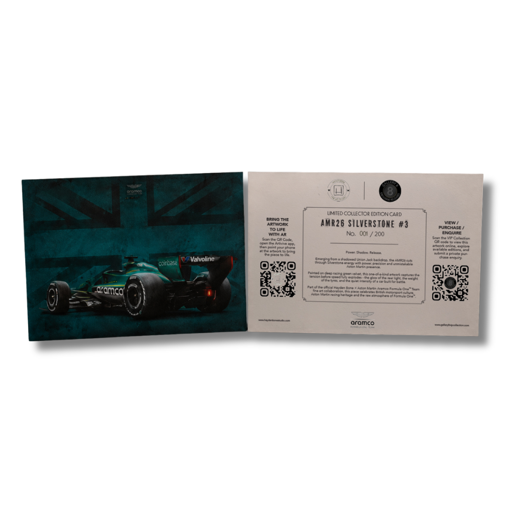 A4 Collector Card - AMR26 Silverstone #3