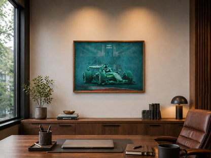 AMR26 Silverstone #1, 2026 - Hand Embellished Giclée on Canvas